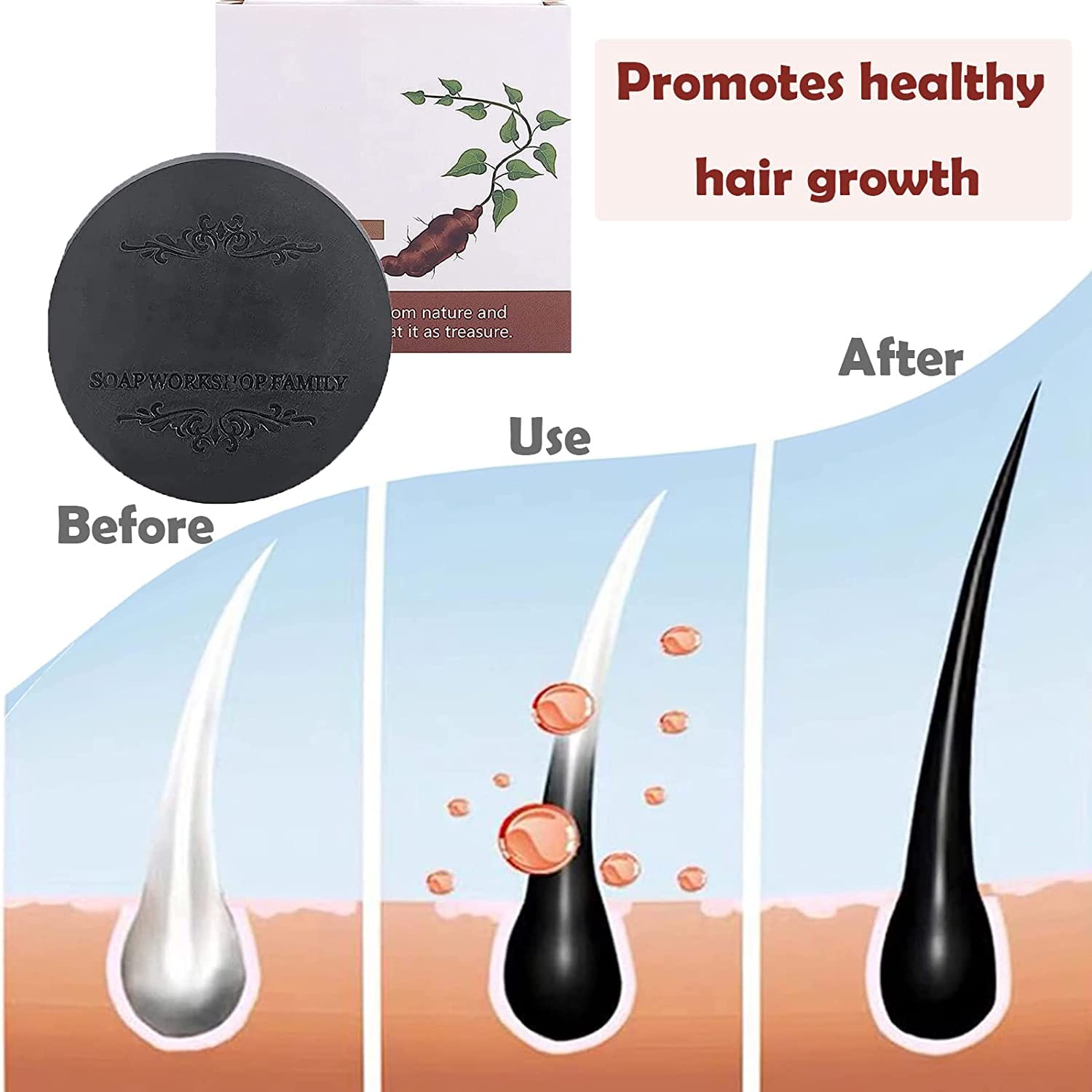 Polygonum Multiflorum Shampoo Soap Bar 100g